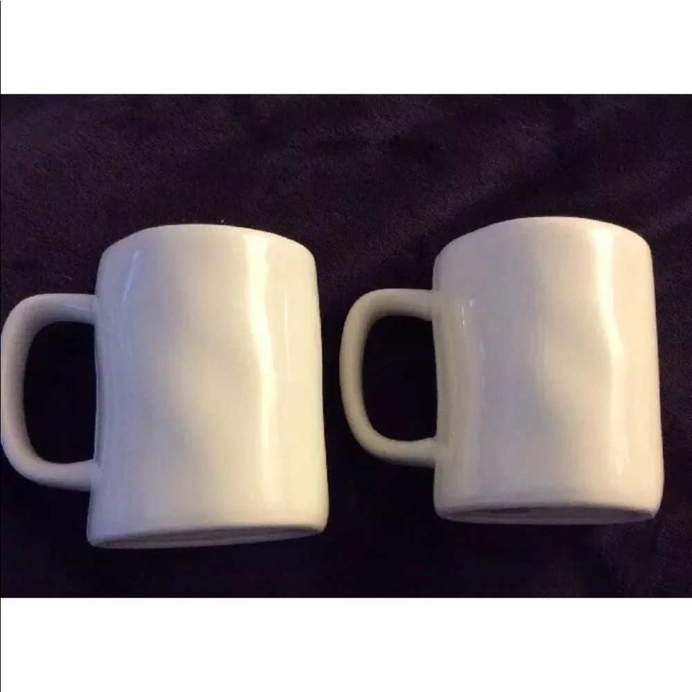NWOT Rae Dunn SING LAUGH SET Coffee Tea Mug Set